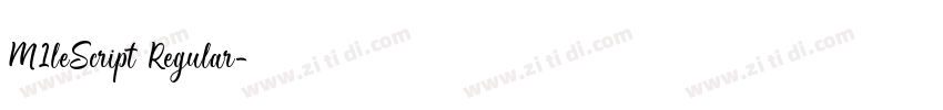 M1leScript Regular字体转换 M1leScript Regular字体转换